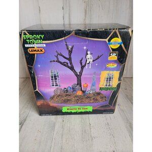 Lemax caged monster animated spooky town Village accessories Halloween